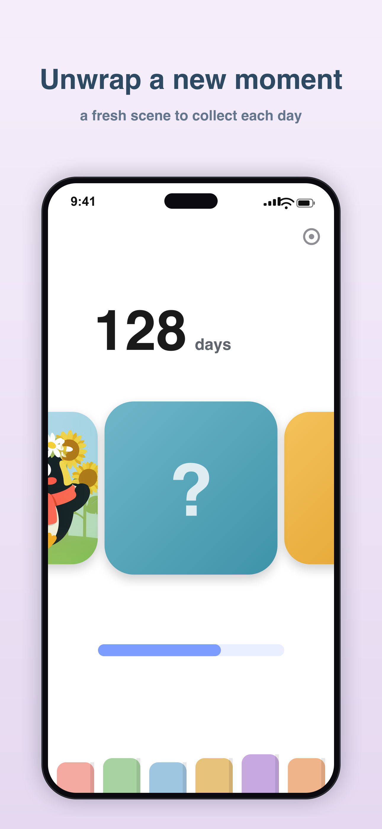 Pip & Pebble collection screen revealing a story scene.